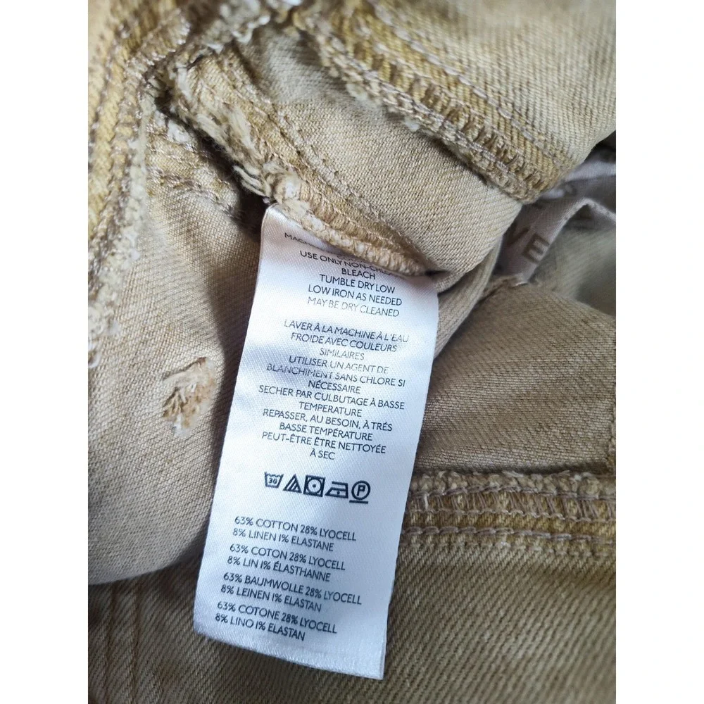 New We The Free People Overalls XS Barrel Leg Good Luck Tan Streetwear Utility